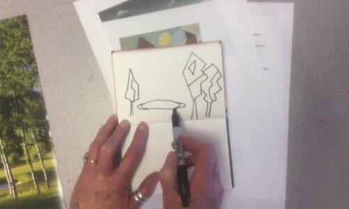 Cubist landscape intro