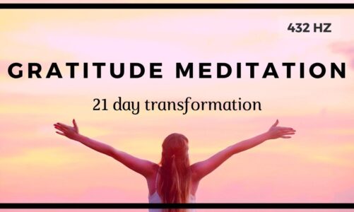 Gratitude Meditation ❤️️ 21 Day Transformation ❤️️ 432 HZ
