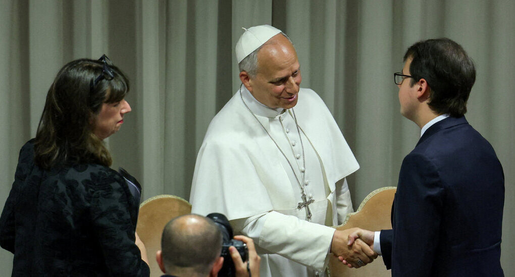 To Understand Pope Leo’s Efforts on A.I., Look at the Man Shaking His Hand