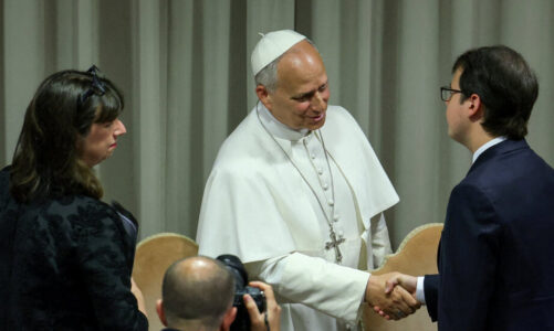 To Understand Pope Leo’s Efforts on A.I., Look at the Man Shaking His Hand