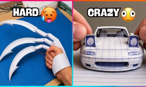 Level 1 to 100 Paper Crafts | From Simple to Genius