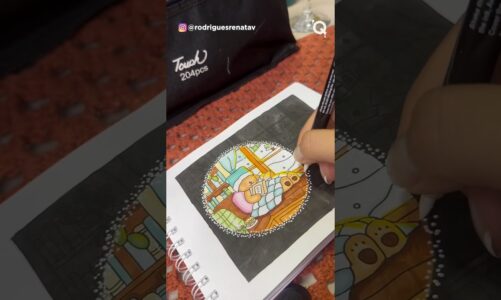Bobbie Goods Coloring Tutorial ✨Spotlight coloring effect✨ #coloring #tip #hack #coloringbook #cute