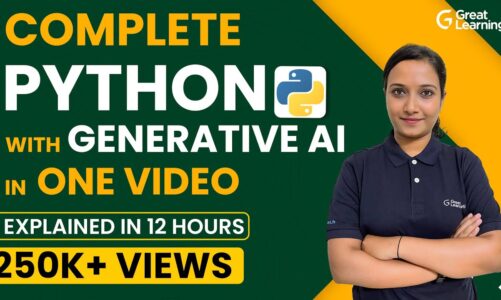 Python Tutorial with Gen AI for 2025 | Python for Beginners | Python full course