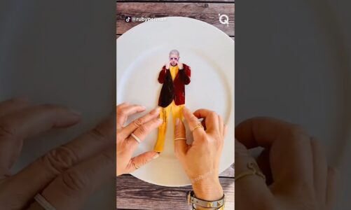 Recreating Celebrity Outfits With Everyday Ingredients | @rubyperman